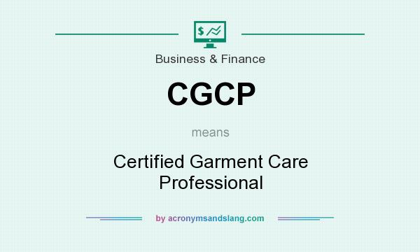 What does CGCP mean? It stands for Certified Garment Care Professional