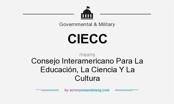 What does CIECC mean? It stands for Consejo Interamericano Para La Educación, La Ciencia Y La Cultura