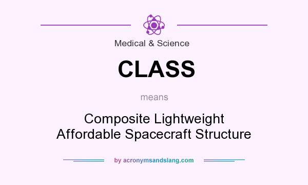What does CLASS mean? It stands for Composite Lightweight Affordable Spacecraft Structure