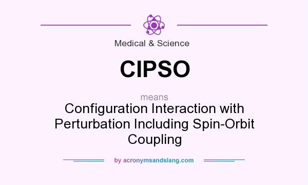What does CIPSO mean? It stands for Configuration Interaction with Perturbation Including Spin-Orbit Coupling