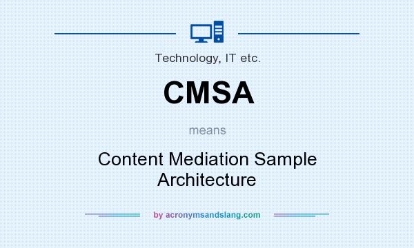 What does CMSA mean? It stands for Content Mediation Sample Architecture