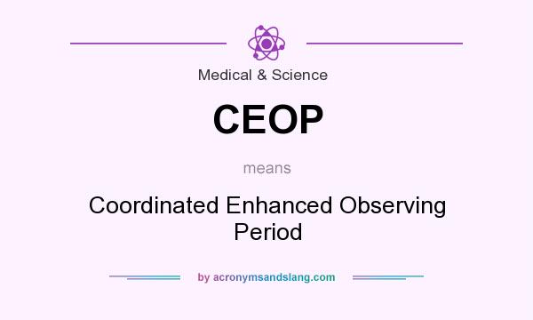 What does CEOP mean? It stands for Coordinated Enhanced Observing Period