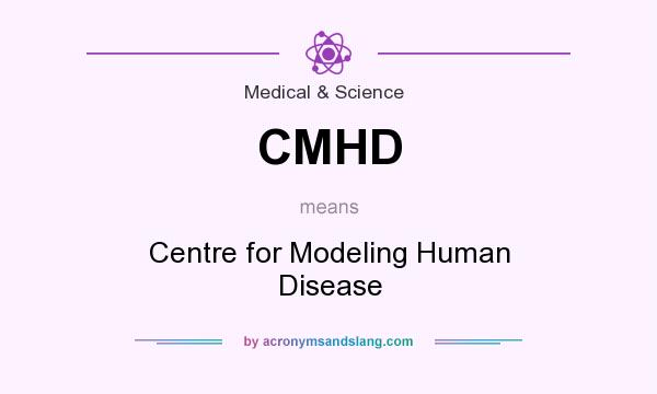 What does CMHD mean? It stands for Centre for Modeling Human Disease