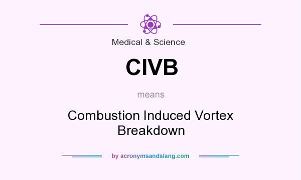 What does CIVB mean? It stands for Combustion Induced Vortex Breakdown