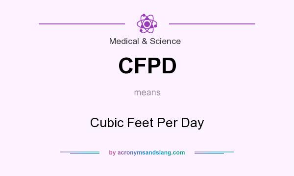 What does CFPD mean? It stands for Cubic Feet Per Day