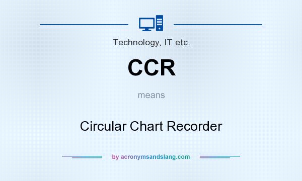 What does CCR mean? It stands for Circular Chart Recorder