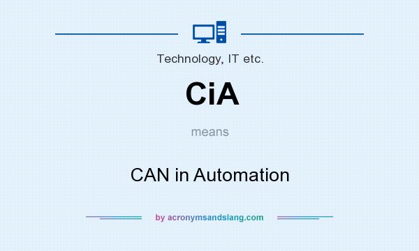 What does CiA mean? It stands for CAN in Automation