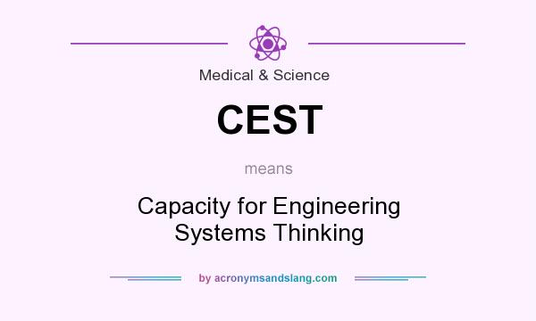 What does CEST mean? It stands for Capacity for Engineering Systems Thinking