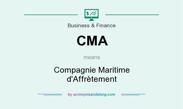 What does CMA mean? It stands for Compagnie Maritime d`Affrètement