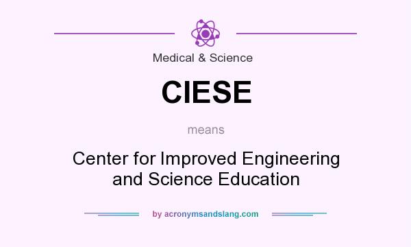 What does CIESE mean? It stands for Center for Improved Engineering and Science Education