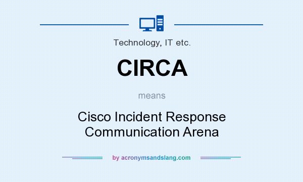 What does CIRCA mean? It stands for Cisco Incident Response Communication Arena