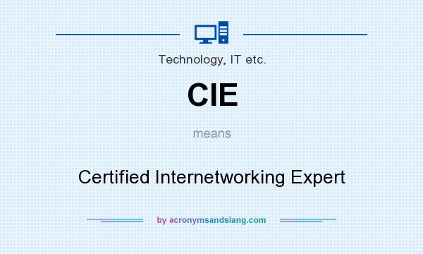 What does CIE mean? It stands for Certified Internetworking Expert