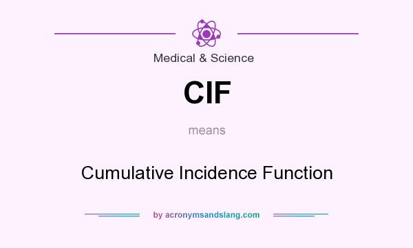 What does CIF mean? It stands for Cumulative Incidence Function