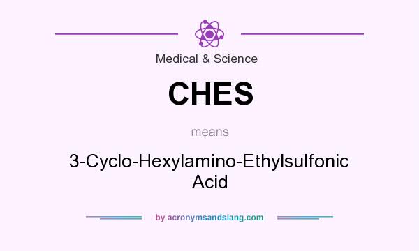 What does CHES mean? It stands for 3-Cyclo-Hexylamino-Ethylsulfonic Acid
