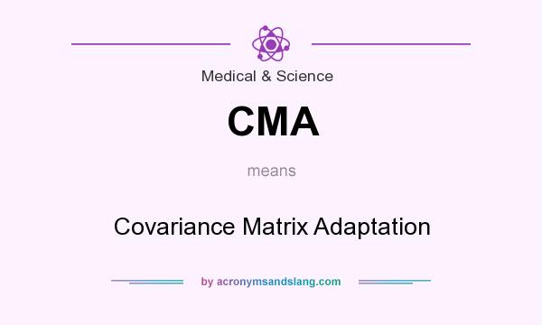 What does CMA mean? It stands for Covariance Matrix Adaptation