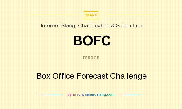What does BOFC mean? It stands for Box Office Forecast Challenge