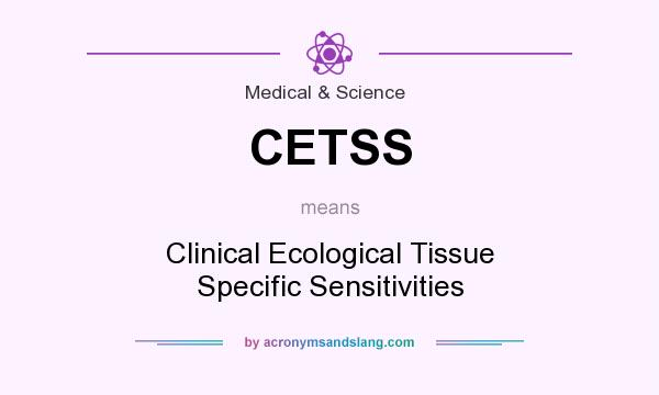 What does CETSS mean? It stands for Clinical Ecological Tissue Specific Sensitivities