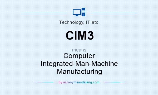 What does CIM3 mean? It stands for Computer Integrated-Man-Machine Manufacturing