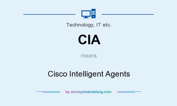 What does CIA mean? It stands for Cisco Intelligent Agents