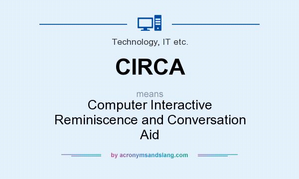What does CIRCA mean? It stands for Computer Interactive Reminiscence and Conversation Aid