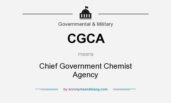 What does CGCA mean? It stands for Chief Government Chemist Agency