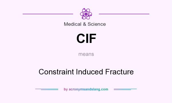 What does CIF mean? It stands for Constraint Induced Fracture