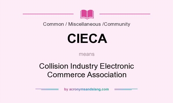 What does CIECA mean? It stands for Collision Industry Electronic Commerce Association