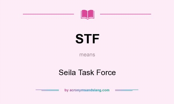 What does STF mean? It stands for Seila Task Force
