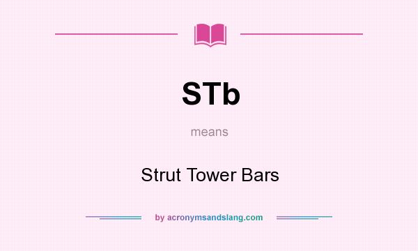What does STb mean? It stands for Strut Tower Bars
