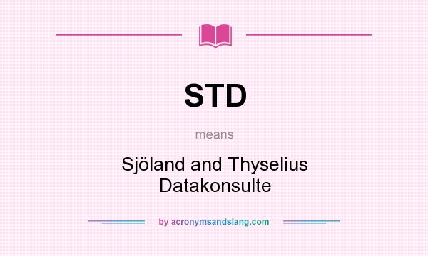 What does STD mean? It stands for Sjöland and Thyselius Datakonsulte