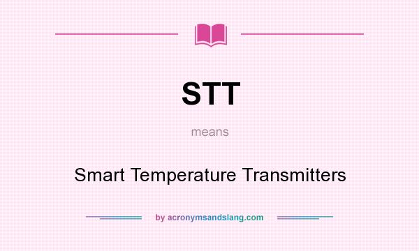 What does STT mean? It stands for Smart Temperature Transmitters
