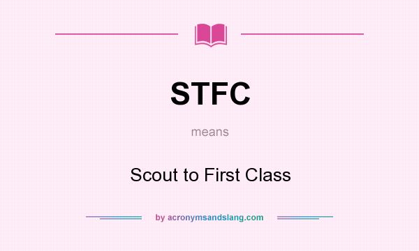 What does STFC mean? It stands for Scout to First Class