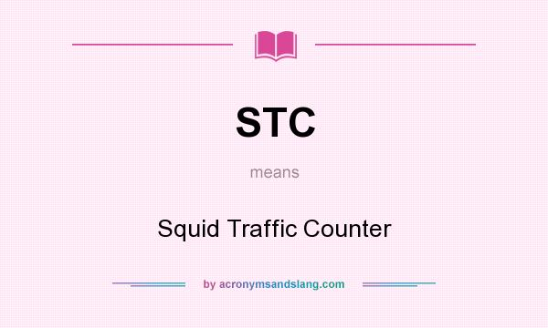 What does STC mean? It stands for Squid Traffic Counter