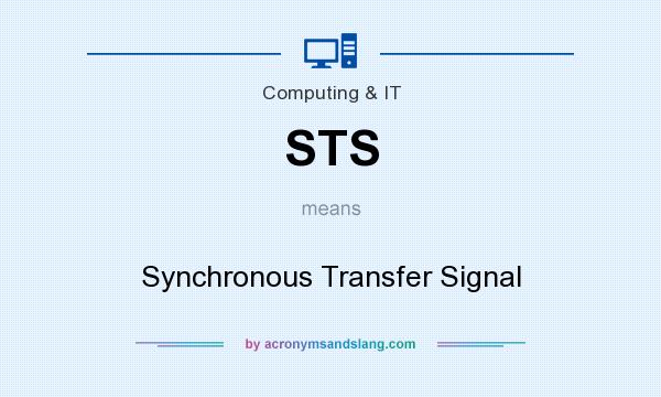 What does STS mean? It stands for Synchronous Transfer Signal