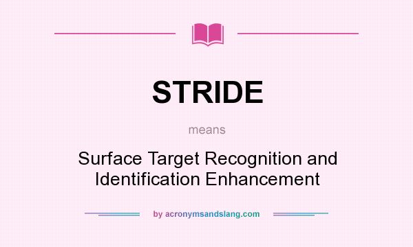 What does STRIDE mean? It stands for Surface Target Recognition and Identification Enhancement