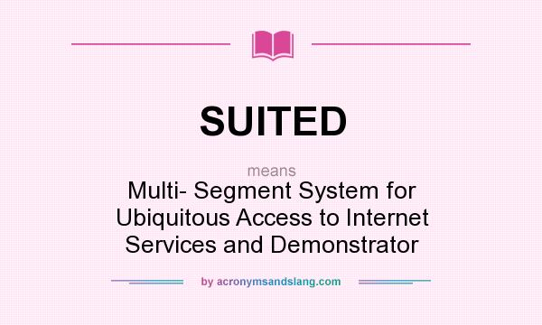 What does SUITED mean? It stands for Multi- Segment System for Ubiquitous Access to Internet Services and Demonstrator