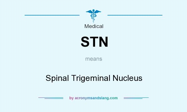 What does STN mean? It stands for Spinal Trigeminal Nucleus