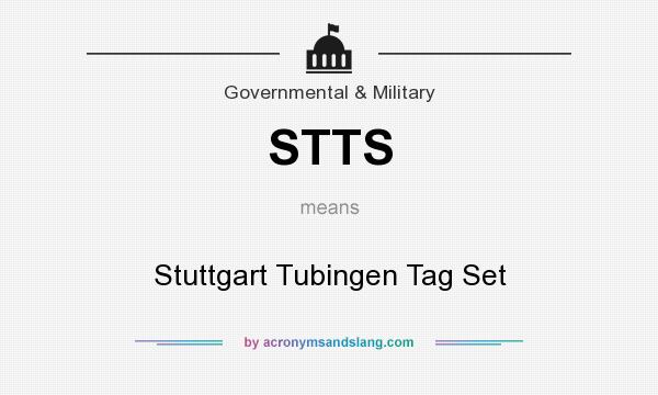 What does STTS mean? It stands for Stuttgart Tubingen Tag Set