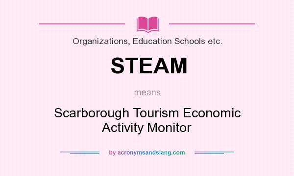 What does STEAM mean? It stands for Scarborough Tourism Economic Activity Monitor