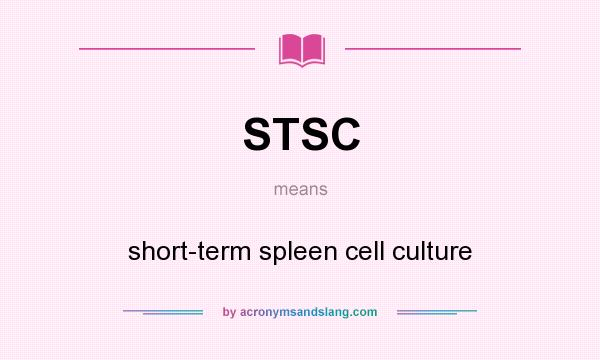 What does STSC mean? It stands for short-term spleen cell culture