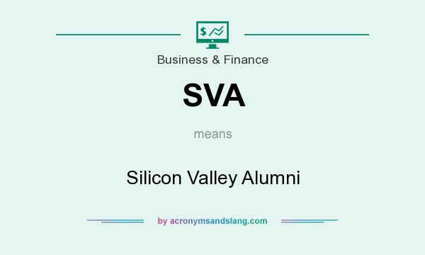 What does SVA mean? It stands for Silicon Valley Alumni