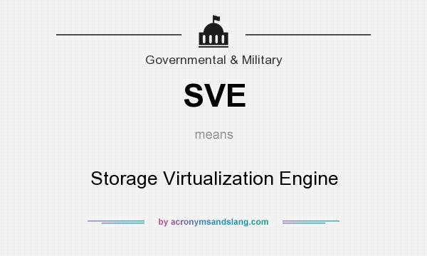 What does SVE mean? It stands for Storage Virtualization Engine