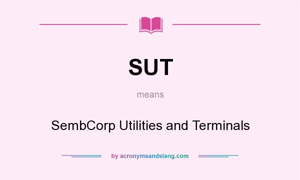 What does SUT mean? It stands for SembCorp Utilities and Terminals