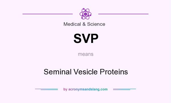What does SVP mean? It stands for Seminal Vesicle Proteins