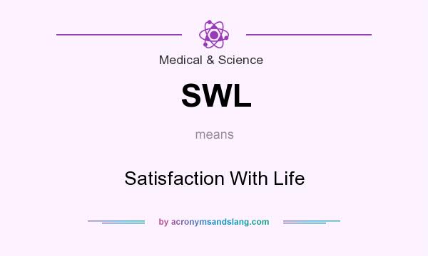 What does SWL mean? It stands for Satisfaction With Life