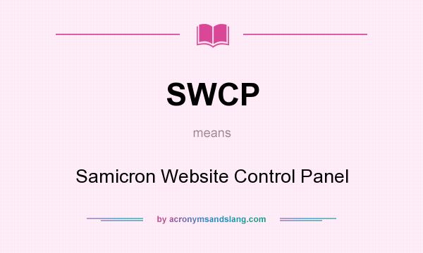 What does SWCP mean? It stands for Samicron Website Control Panel