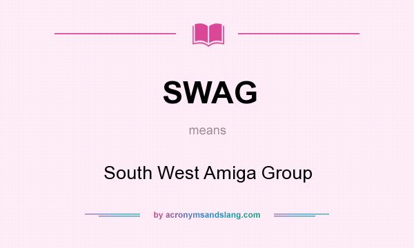 What does SWAG mean? It stands for South West Amiga Group