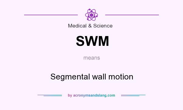 What does SWM mean? It stands for Segmental wall motion