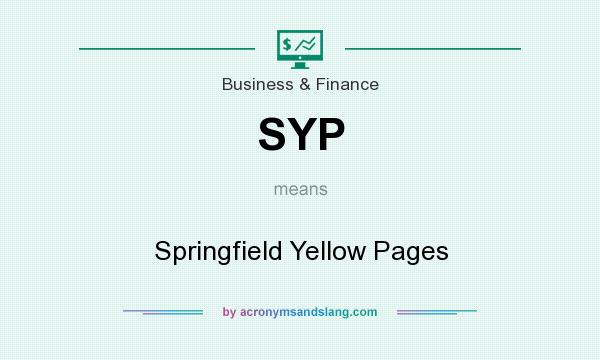 What does SYP mean? It stands for Springfield Yellow Pages