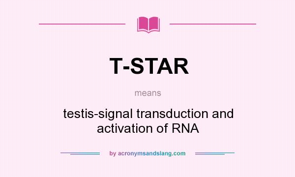 What does T-STAR mean? It stands for testis-signal transduction and activation of RNA